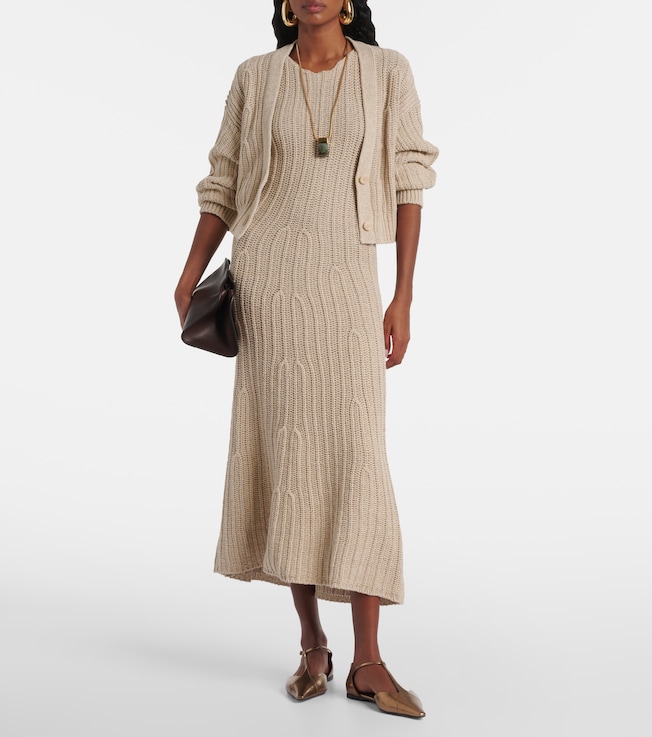 Max Mara Uccio linen and cotton maxi dress