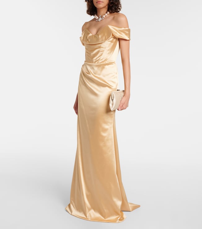Vivienne Westwood Nova Cora satin corset gown