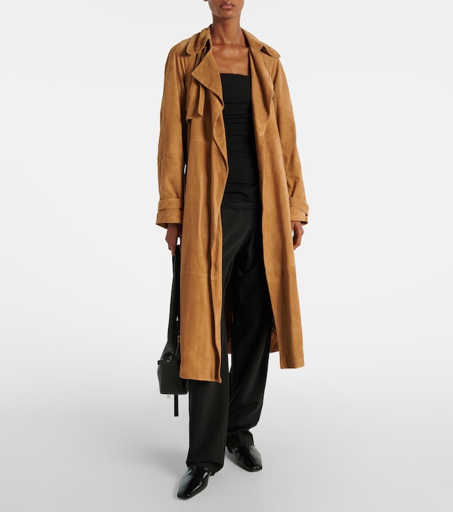 Proenza Schouler Ramona suede trench coat