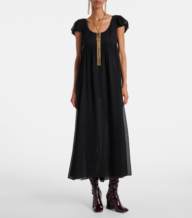 Chloé Silk point d'esprit maxi dress