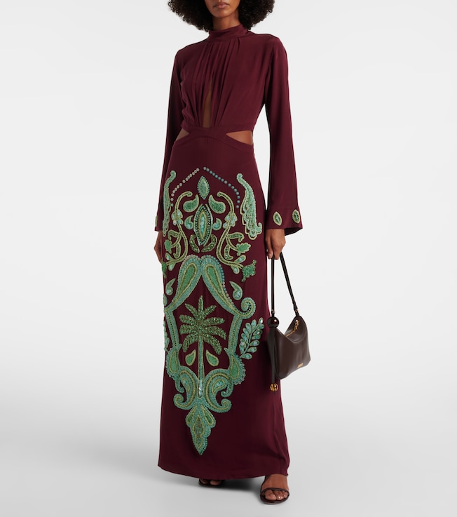 Johanna Ortiz Aurora Magica beaded silk gown