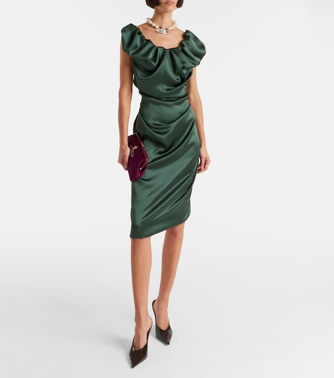 Vivienne Westwood Ginnie Amber ruched midi dress