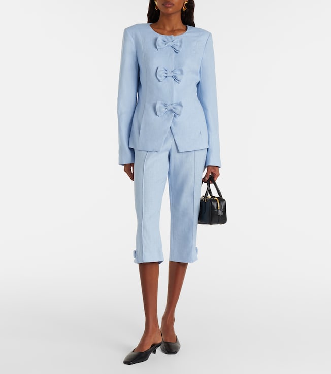 POSSE Harper linen capri pants