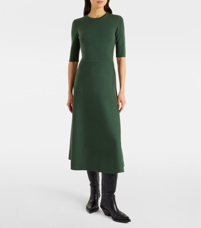 Gabriela Hearst Seymore wool, cashmere, and silk midi dress