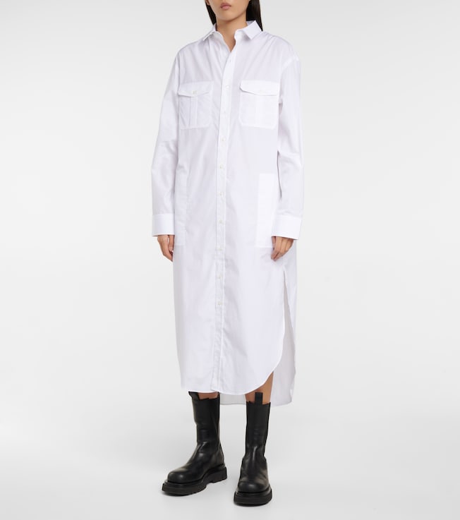 Wardrobe.NYC Cotton poplin shirt dress