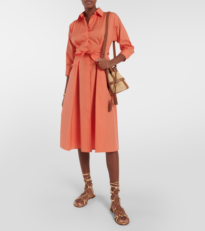 Max Mara Flavio cotton poplin shirt dress