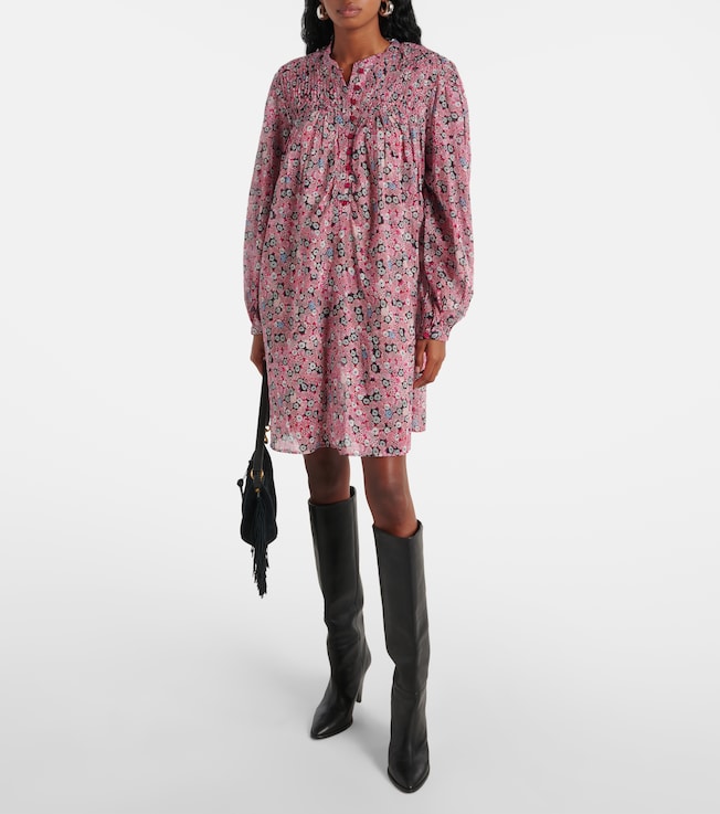Marant Étoile Danael printed cotton voile minidress