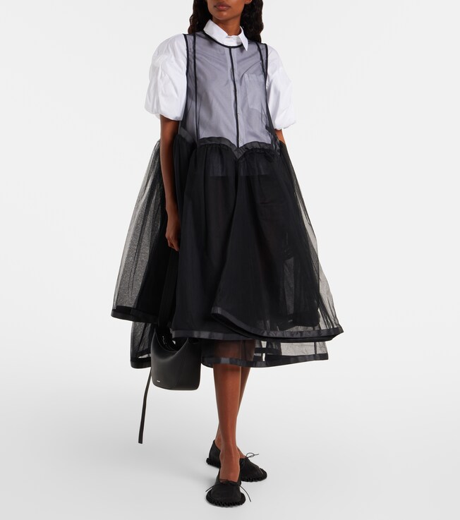 Noir Kei Ninomiya Tulle midi dress