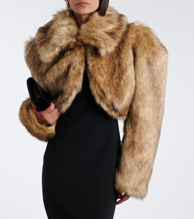 David Koma Cropped turtleneck jacket