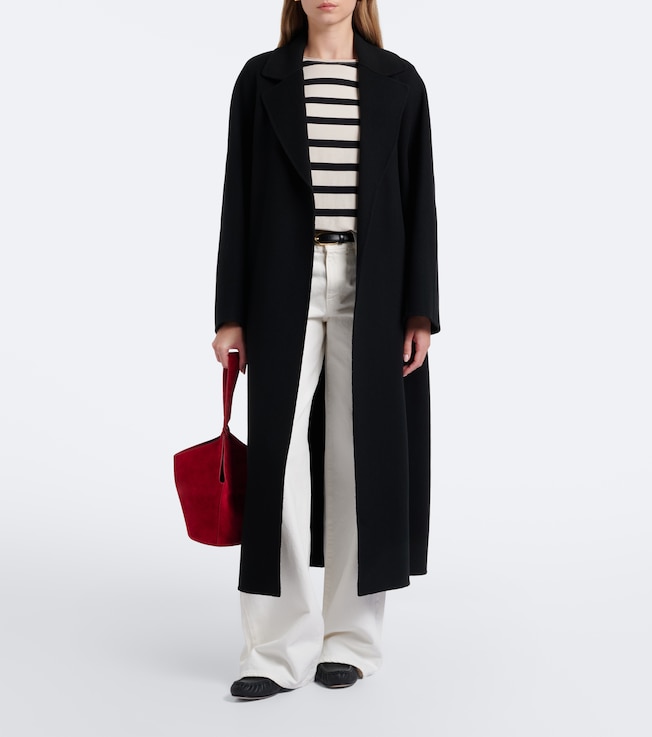 S Max Mara Virgin wool wrap coat