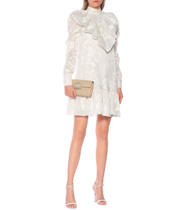 Erdem Arturo cotton and silk minidress