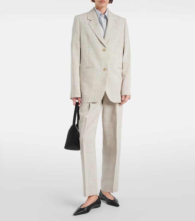 TOTEME Pleated tailored straight pants