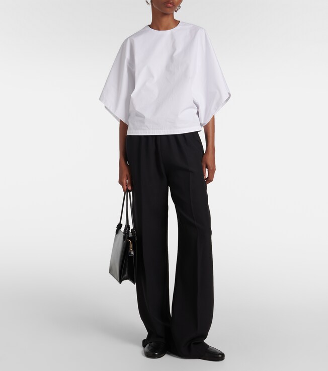 Fforme Tenley draped cotton top