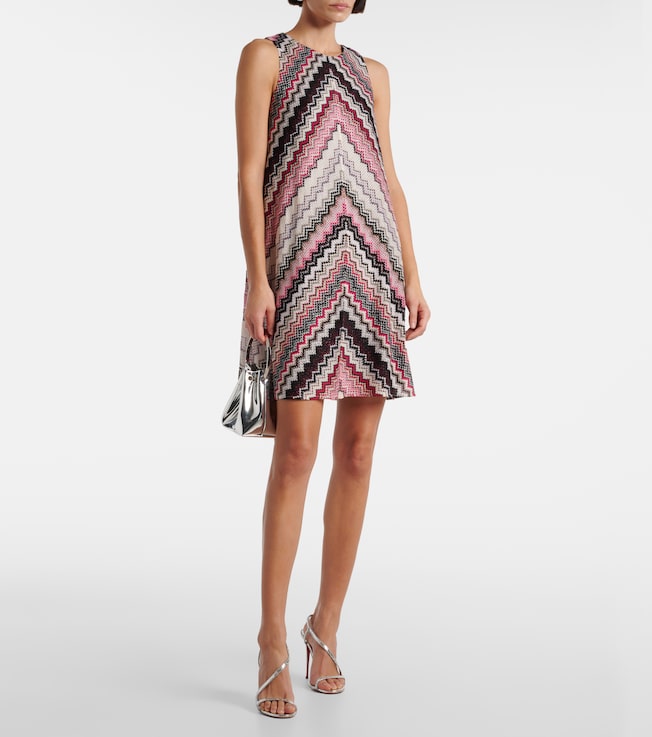 Missoni Zig Zag metallic minidress