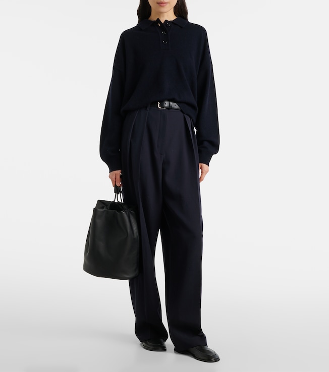 Jardin des Orangers Wool and cashmere polo sweater