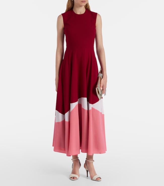Roksanda Gradient crêpe cocktail dress