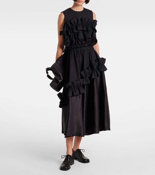 Noir Kei Ninomiya Ruffled wool top