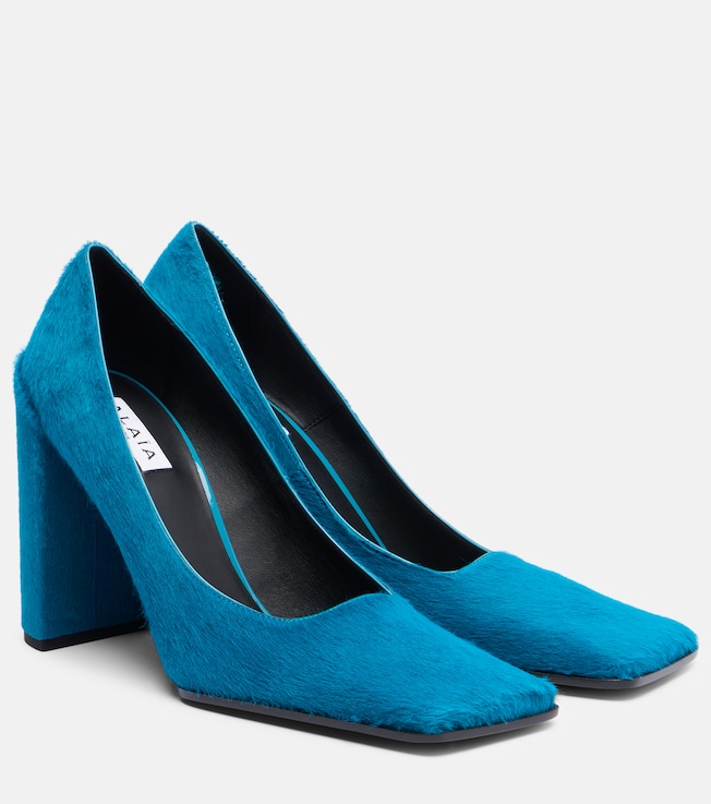 Alaïa 90 calf hair pumps