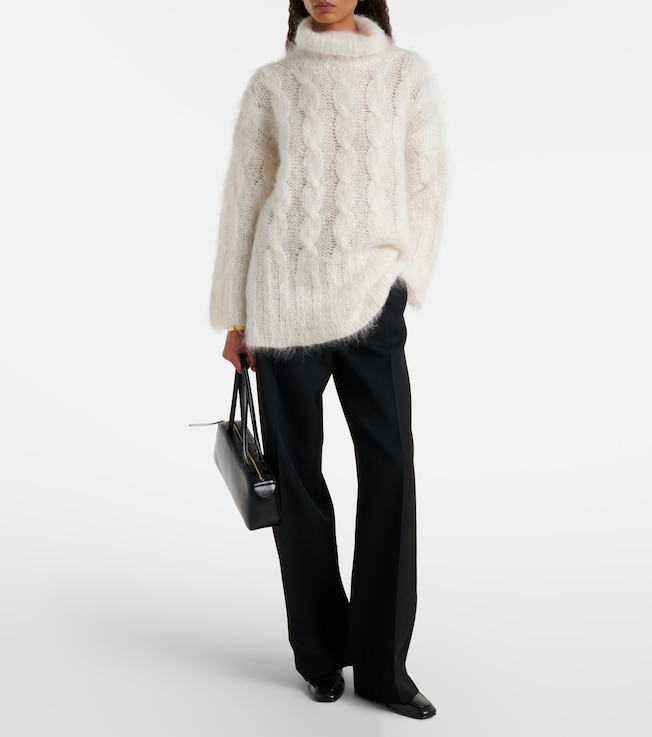 JOSEPH Fortin cable-knit mohair-blend sweater