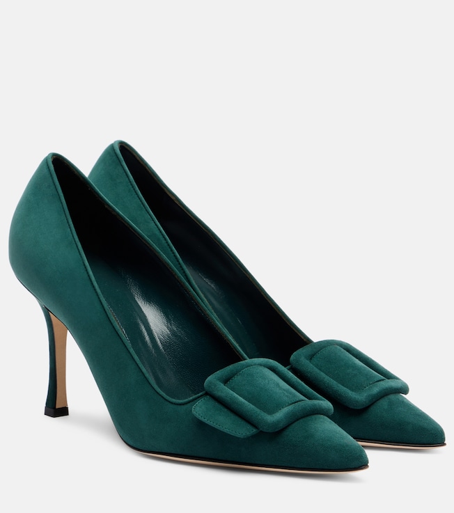 ☆ MANOLO BLAHNIK スエード ハイヒール 39 MANOLO BLAHNIK - Pamfilo 90 stretch-suede knee boots | Plush
