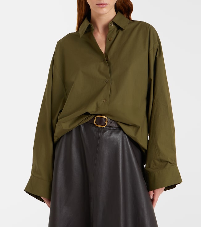 The Frankie Shop Tila oversized cotton shirt