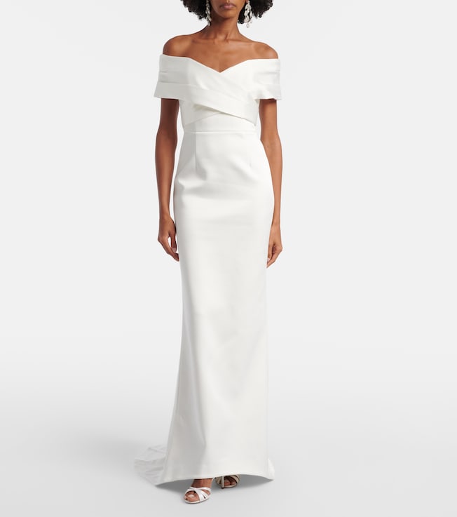 Rebecca Vallance Bridal Blaise off-shoulder satin gown
