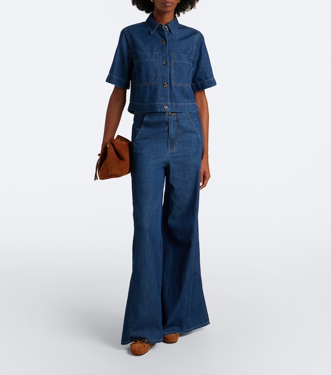 Veronica Beard Digby wide-leg jeans