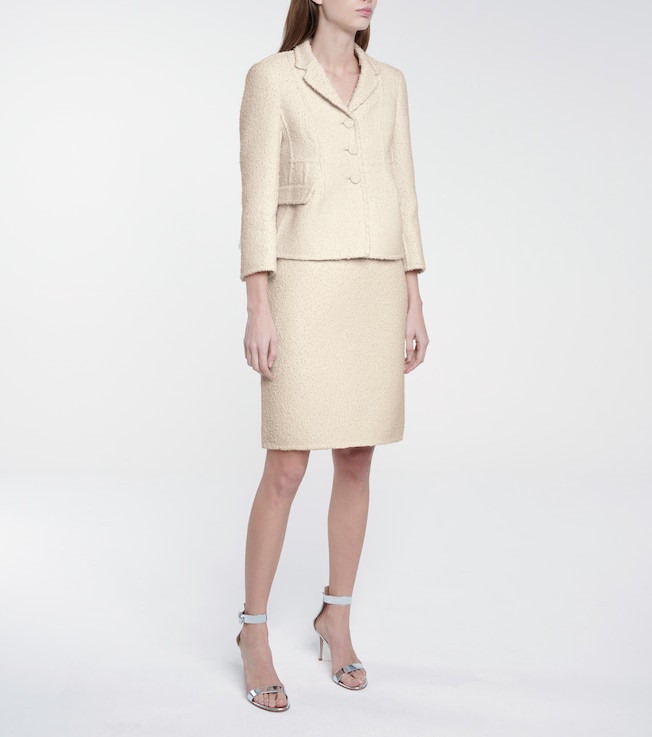 Marc Jacobs Wool-blend bouclé pencil skirt