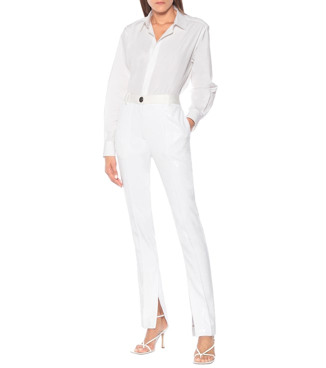 PETER DO Sequined high-rise slim pants