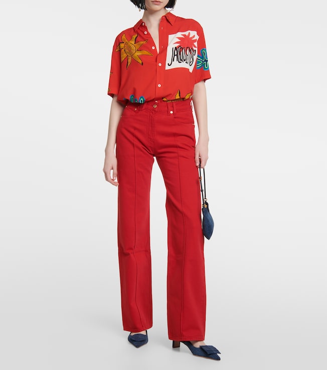 Jacquemus La Chemise Melo printed bowling shirt