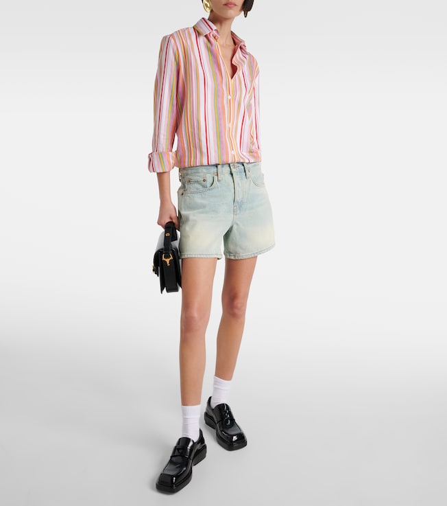 RE/DONE Mid-rise denim shorts