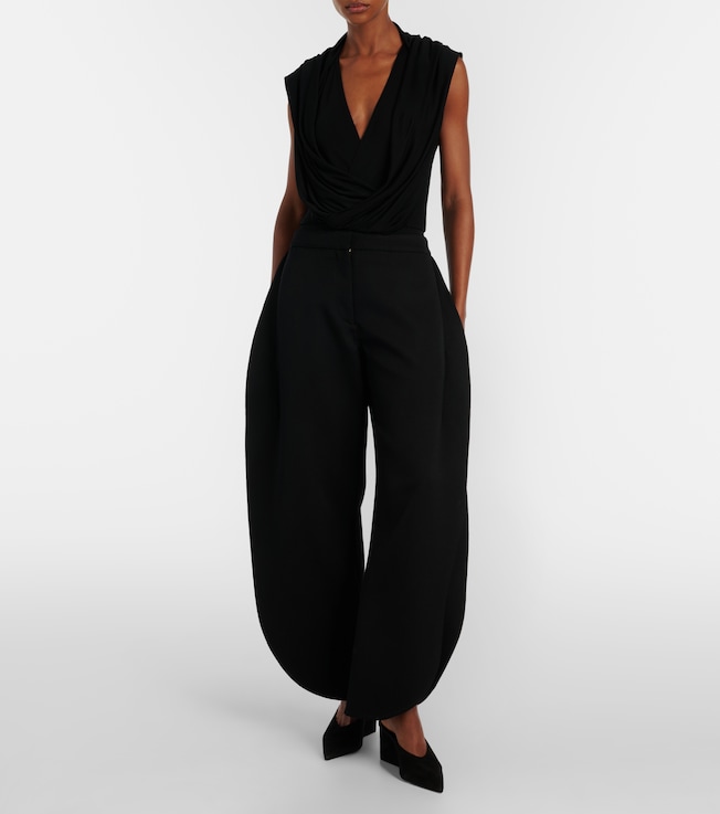 Alaïa Draped jersey bodysuit