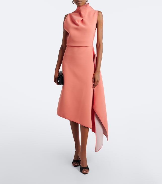 Maticevski Lash draped asymmetric midi dress