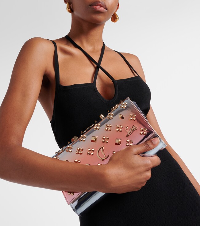 Schultertasche Paloma aus Metallic-Leder | Christian Louboutin