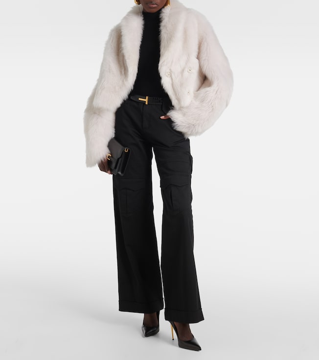 Blancha Leather-lined shearling jacket