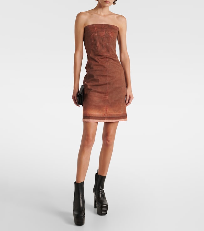 Rick Owens - Athena one-shoulder ribbed wool dress | Plush