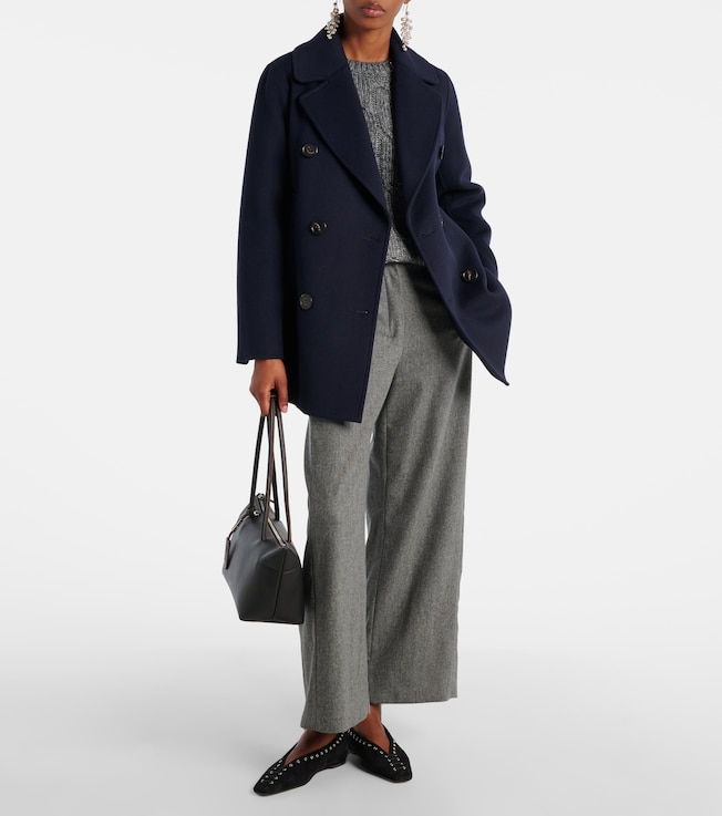 S Max Mara Floria virgin wool wide-leg pants