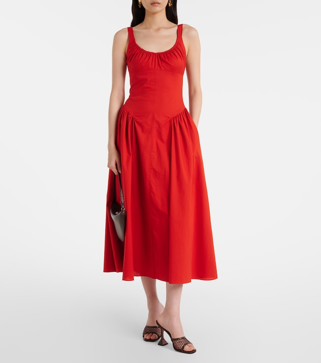 Faithfull Olas cotton midi dress