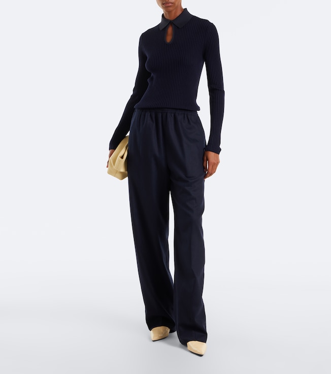 Jil Sander Wool wide-leg pants