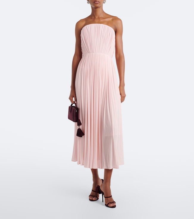 Magda Butrym Pleated bustier cocktail dress