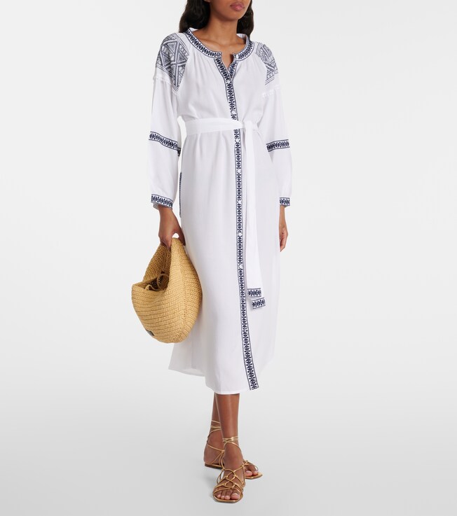 Melissa Odabash Ally embroidered midi dress