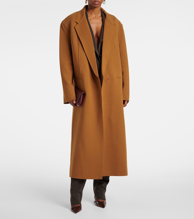 Norma Kamali Oversized cotton-blend coat