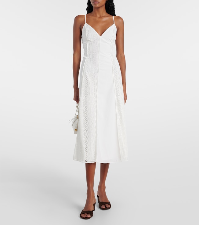 SIMKHAI Mina lace midi dress