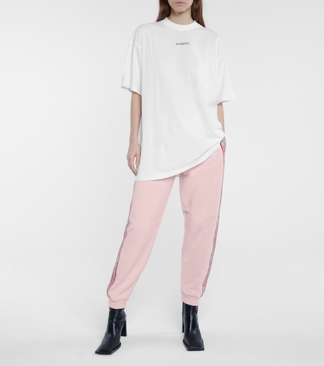 Vetements Logo cotton-blend jersey sweatpants