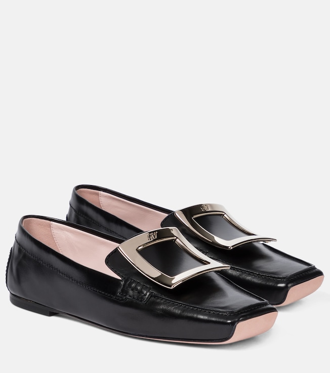 ROGER VIVIER Viv' Driver leather loafers