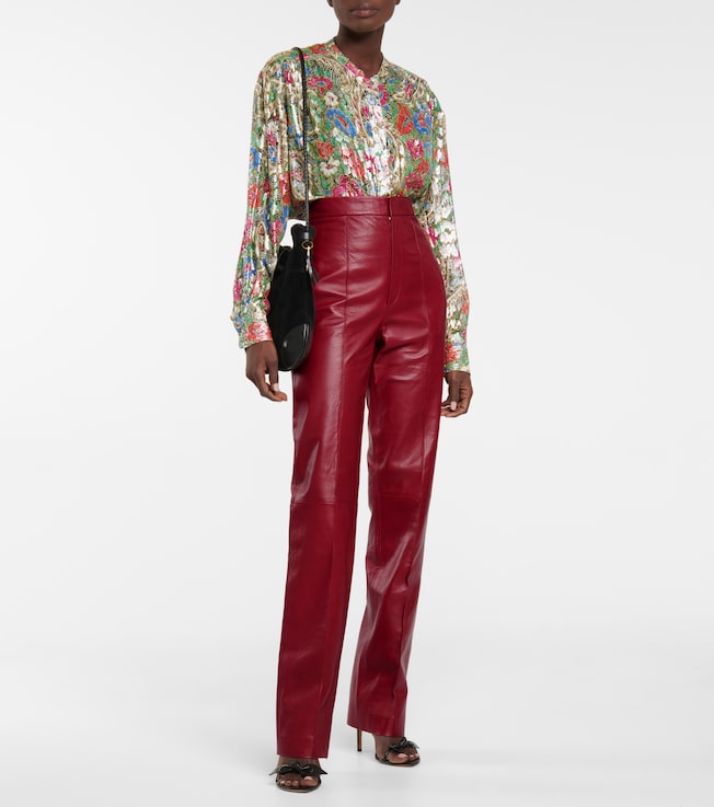 Isabel Marant Bilirokia high-rise leather pants