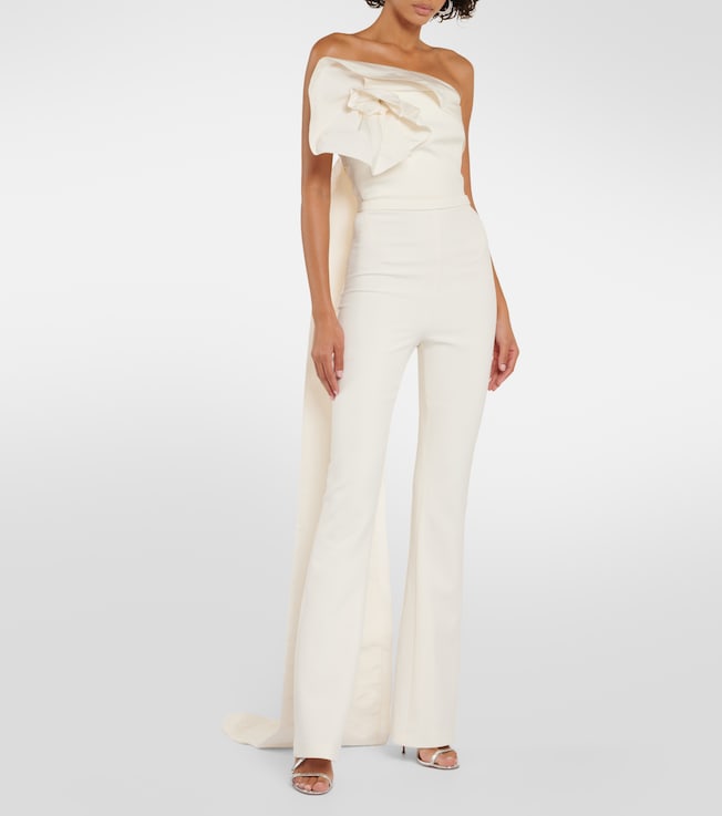 Safiyaa Bridal Omi crêpe jumpsuit