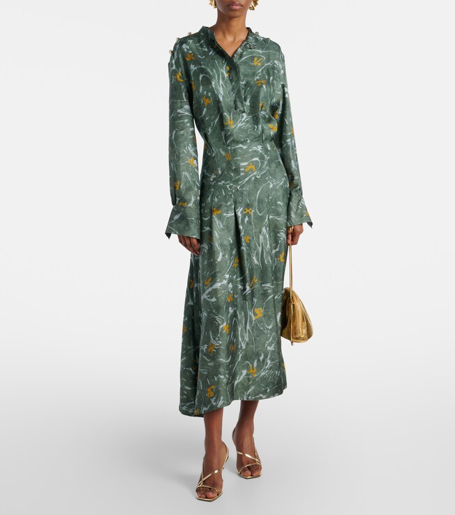 Altuzarra Felicia studded silk maxi dress