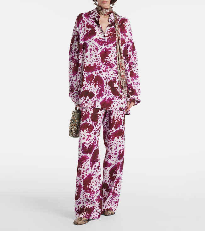 Dries Van Noten - Floral-print fleece jacket | Plush