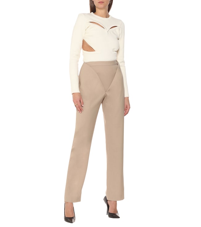 Y/Project Cutout wool-blend sweater